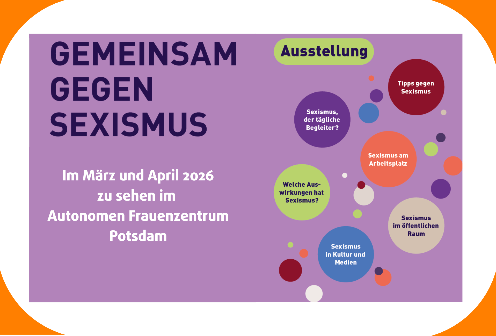 Ausstellung: Gemeinsam gegen Sexismus