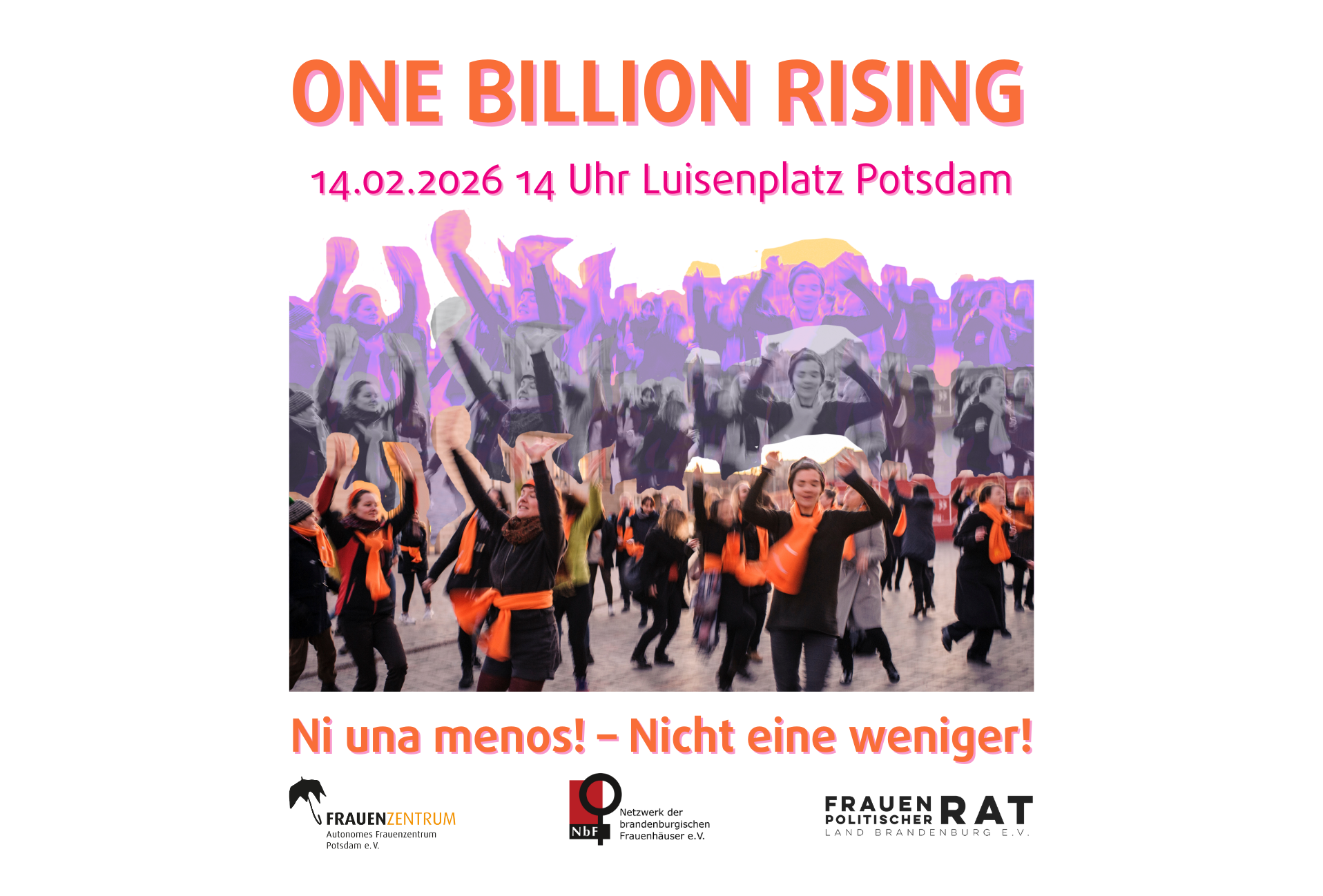 One Billion Rising 2026: Ni Una Menos! – Nicht eine weniger!