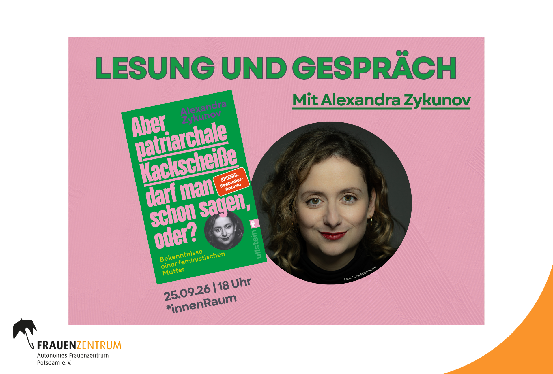 *innenAnsicht Festival:  „Aber patriarchale Kackscheiße darf man schon sagen, oder?“ - Lesung und Gespräch mit Alexandra Zykunov